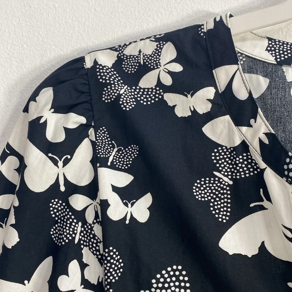 Talbots Dress Size 8 Butterfly Print